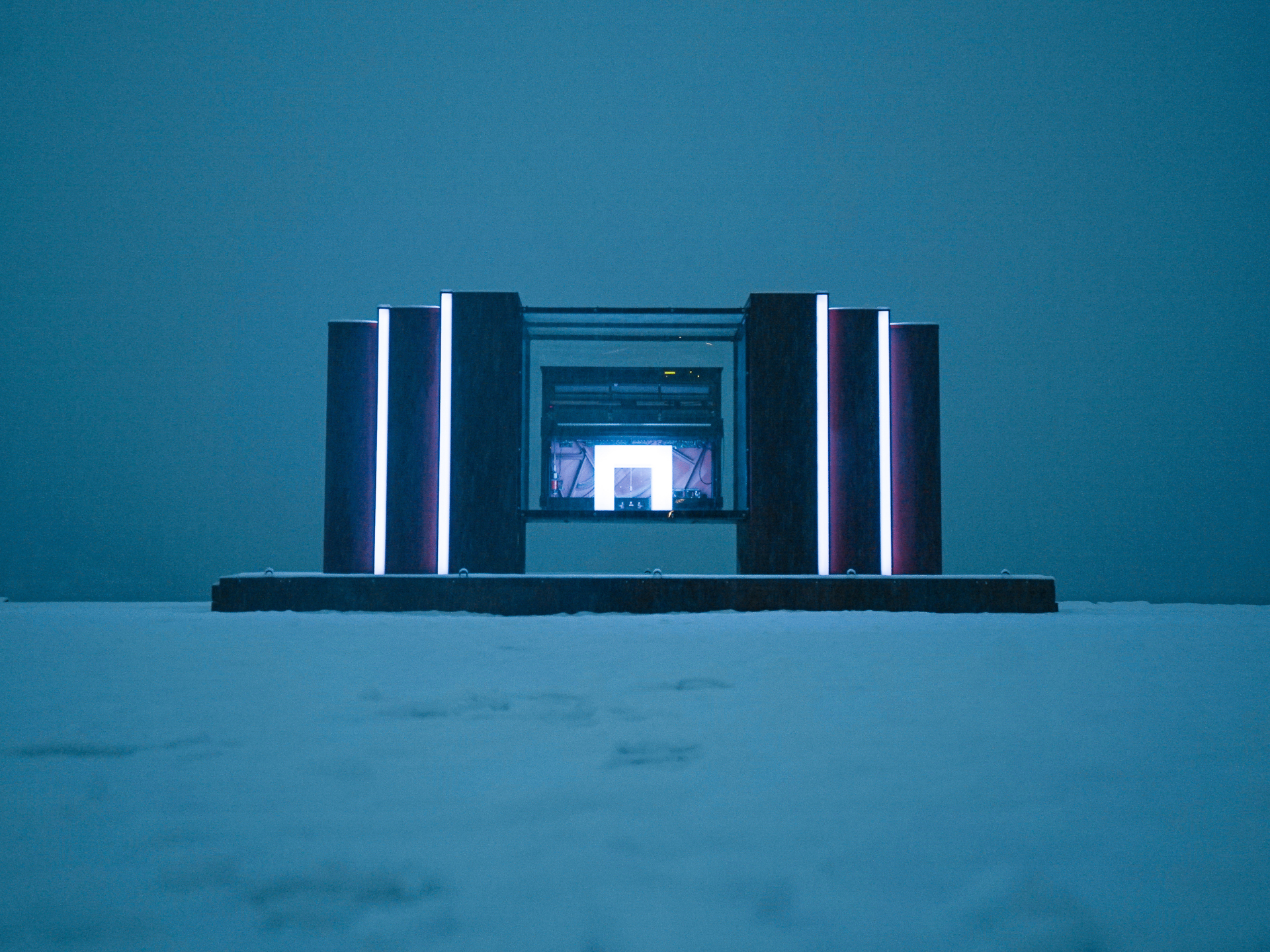 Publikumsstyrt lys- og lydinstallasjon i Tromsø.